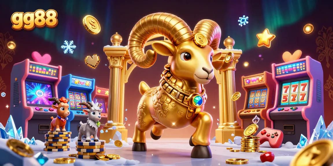 Experience thrilling gaming adventures with gg88's animated casino-inspired 3D illustration.
