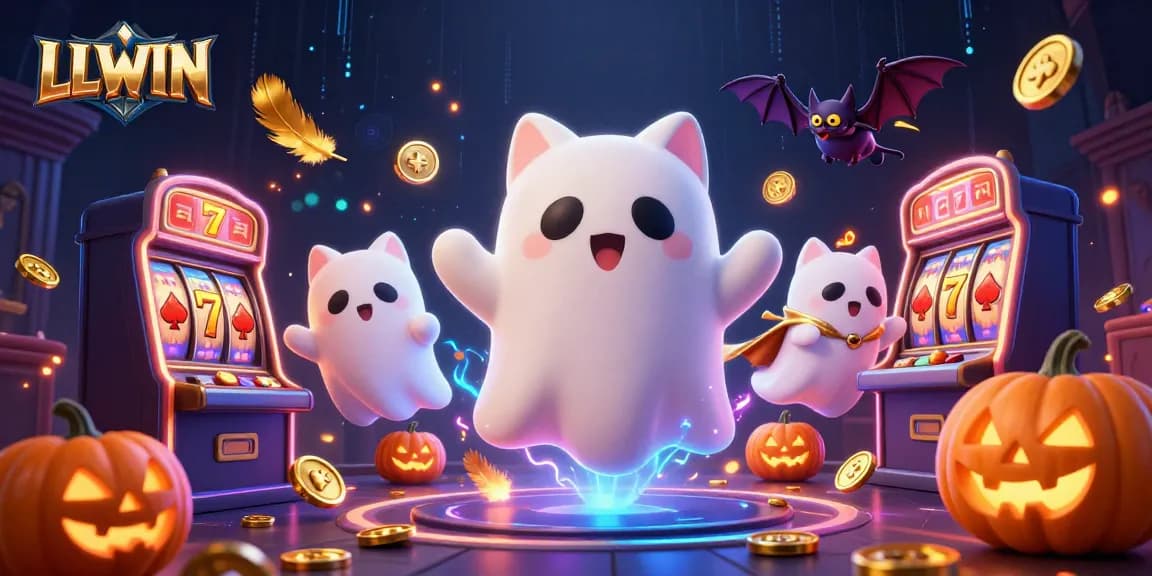 Experience the thrill of LLWIN's haunted casino with ghostly characters and thrilling slot games.