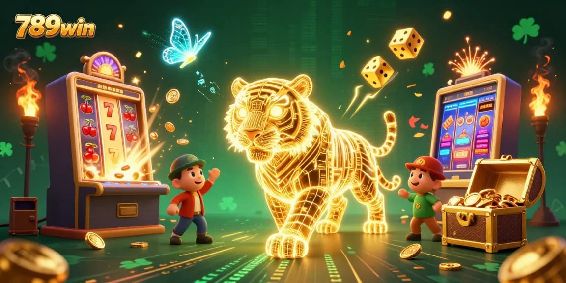 Experience thrilling casino action with 789win's vibrant gaming universe featuring a golden tiger.