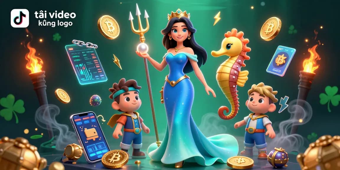 Experience the magic of tải video tiktok không logo in this vibrant casino scene with stunning characters and crypto elements.