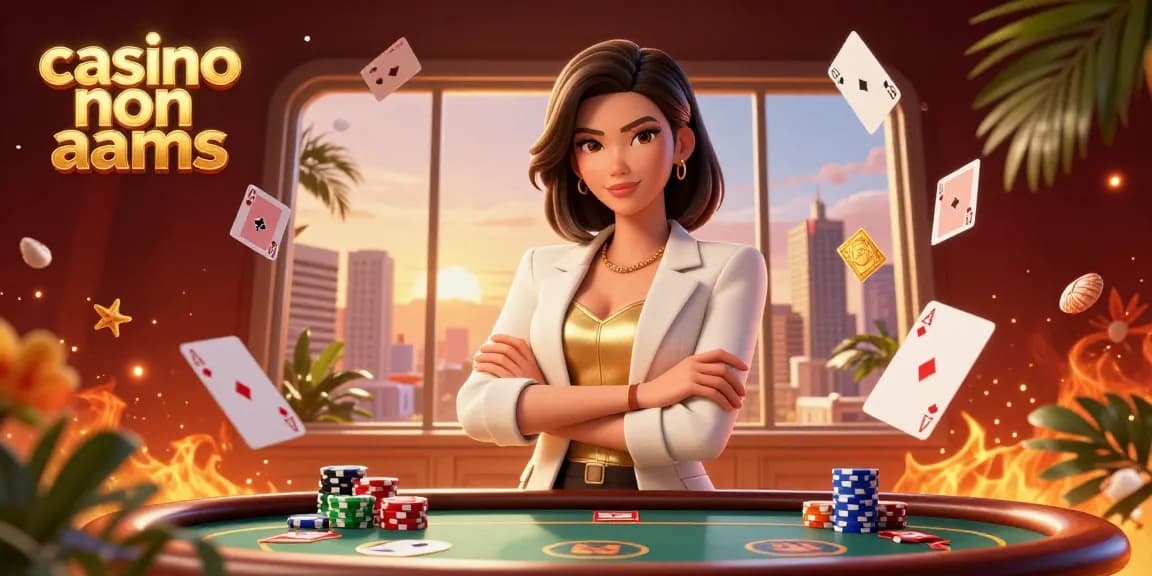 Partecipa a un gameplay emozionante nei casino non aams con scene di poker dinamiche ed elementi glamour.