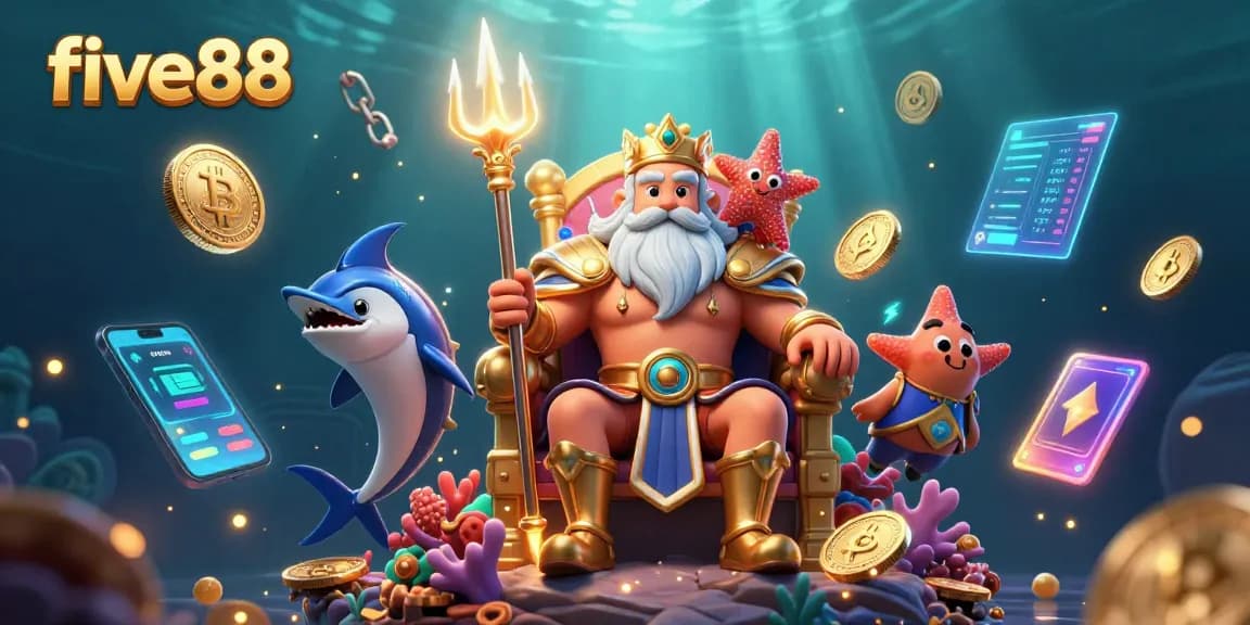 Win big with five88 by engaging in an ultra-detailed underwater casino experience.