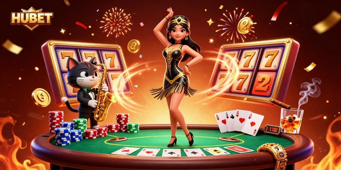 Engage with HUBET's vibrant slots experience, featuring colorful jackpot elements and engaging gameplay.