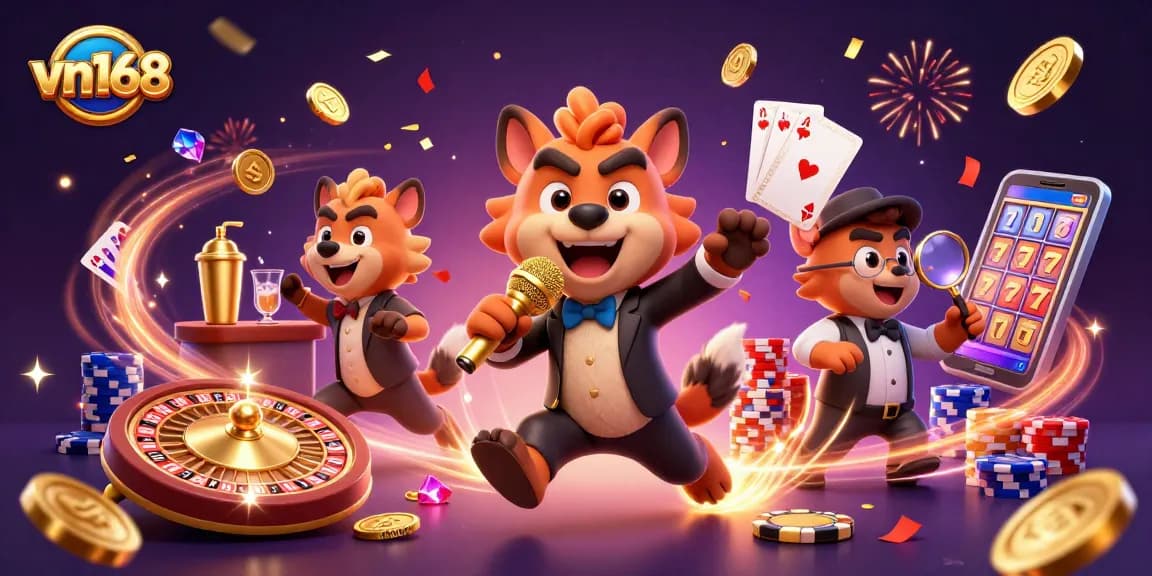 Enjoy thrilling games at vn168 with lively hyenas transforming casino excitement.