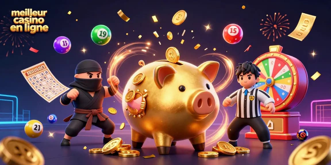 Jouez au meilleur casino en ligne avec une ambiance festive et des gains en or.