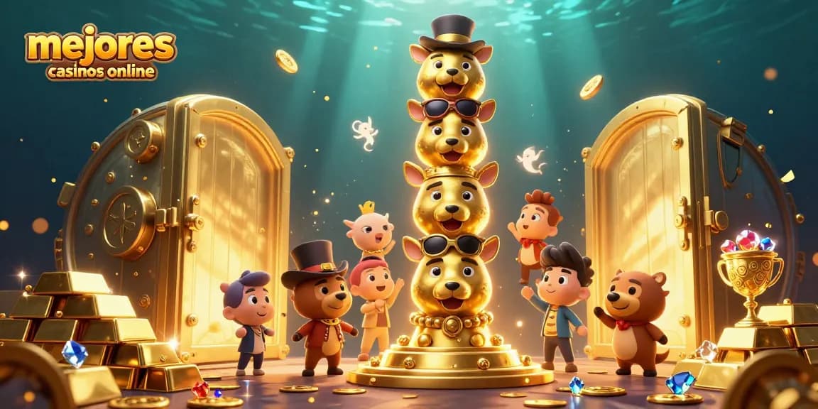 Juega en los mejores casinos online y descubre las sorpresas de un tótem dorado mágico.