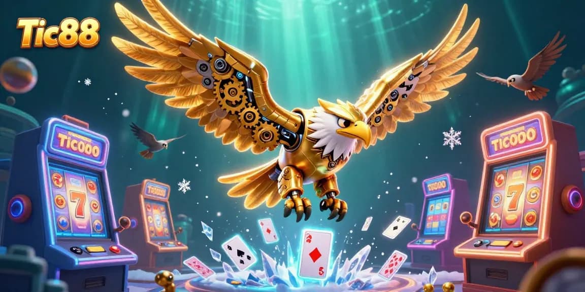 Tic88 offers a thrilling casino experience with vibrant slot machines, immersive gameplay, and exciting holographic visuals.