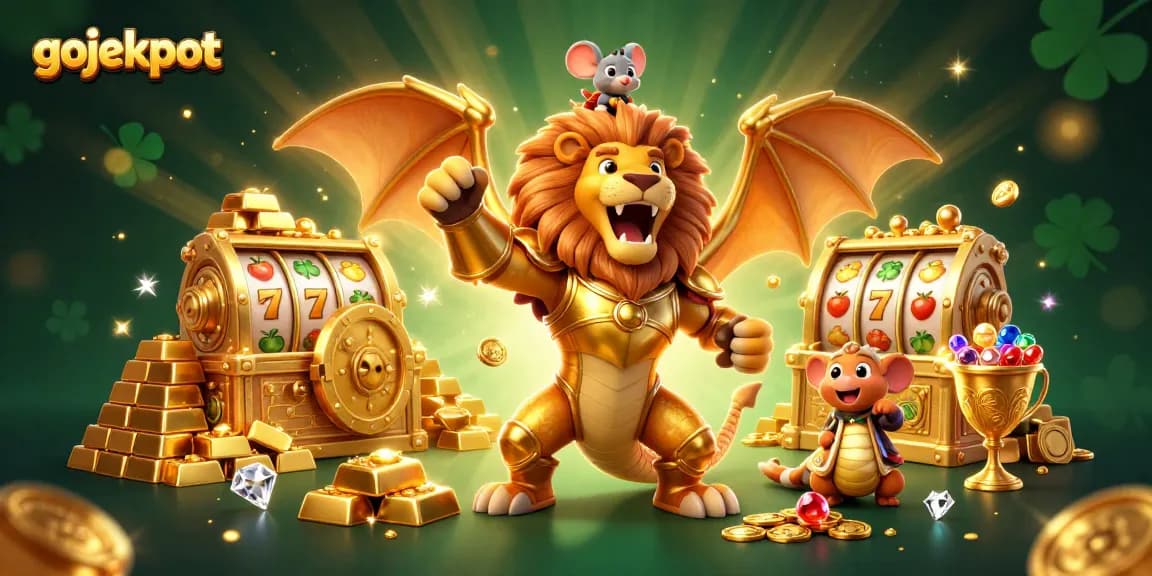Experience big wins with gojekpot's dynamic slots scene filled with treasures and excitement.