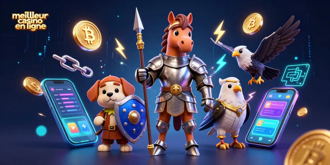 Découvrez le meilleur casino en ligne et jouez avec succès grâce à cette illustration dynamique.