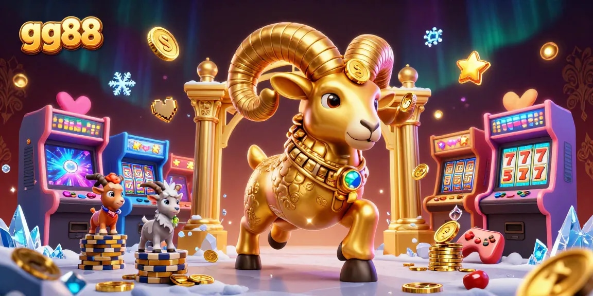 Experience thrilling gaming adventures with gg88's animated casino-inspired 3D illustration.