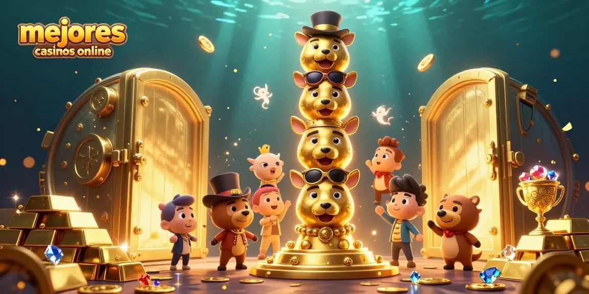Juega en los mejores casinos online y descubre las sorpresas de un tótem dorado mágico.