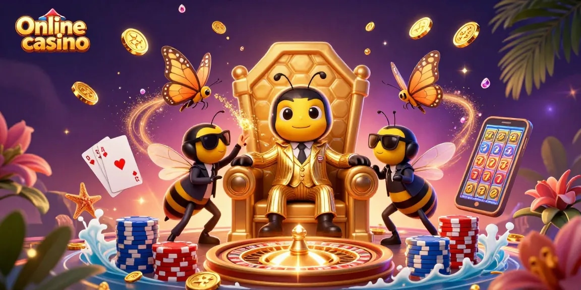 Experience the excitement of the Online casino with golden coins, dazzling gems, and engaging characters.