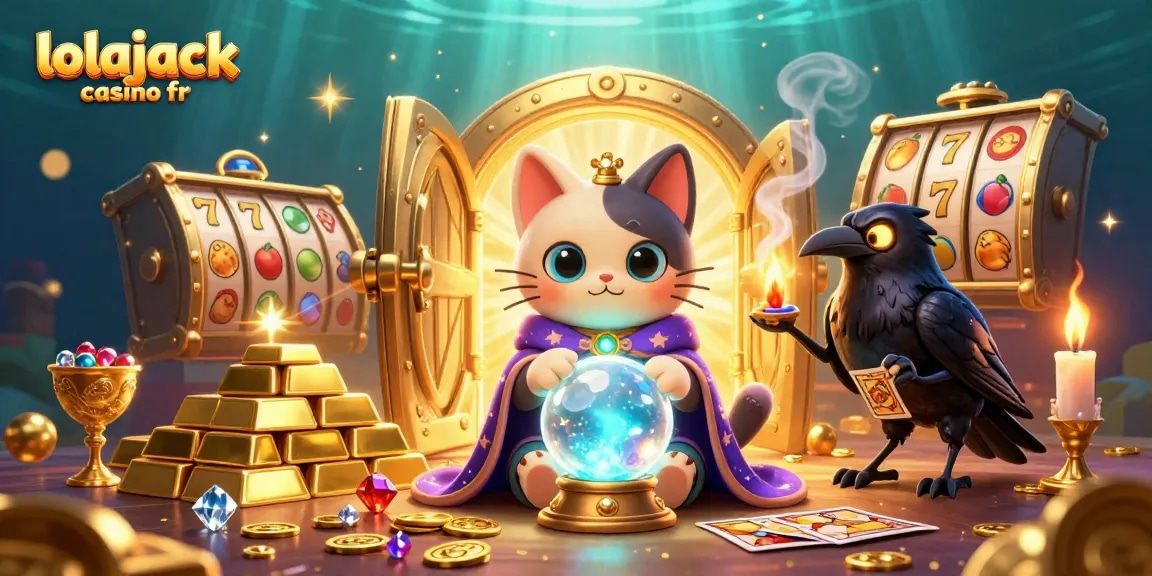 Experience thrilling gameplay at lolajack casino fr with vibrant 3D characters and casino elements.