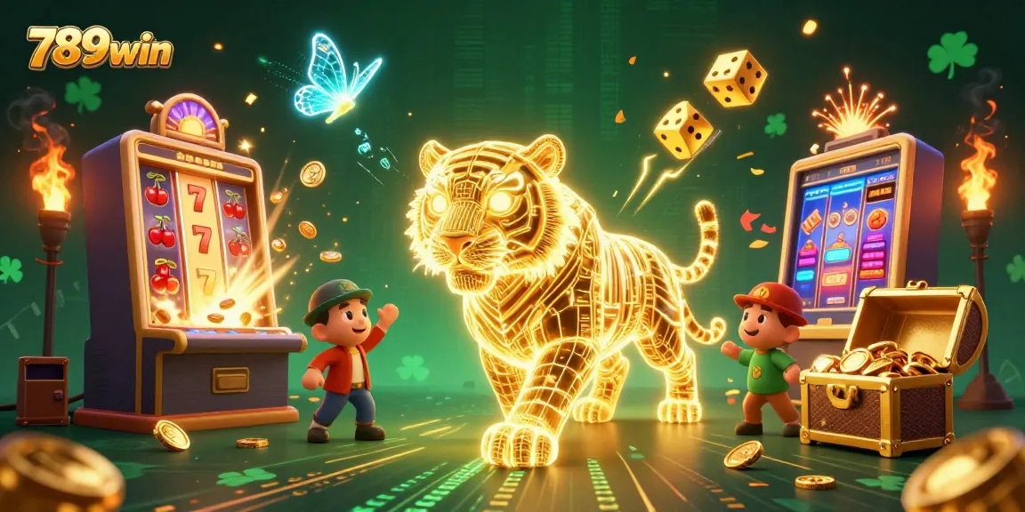 Experience thrilling casino action with 789win's vibrant gaming universe featuring a golden tiger.