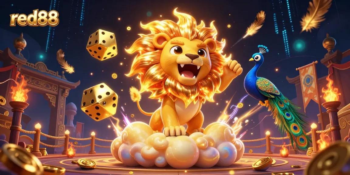 Experience the thrill of red88 with vibrant casino illustrations featuring dynamic characters.