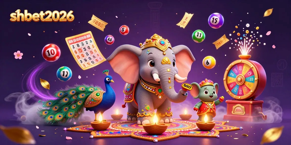 Win big with shbet2026 in a vibrant lottery-themed celebration featuring dynamic game elements.