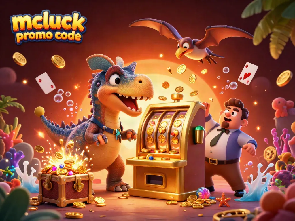 Spin the reels with the mcluck promo code and watch the golden jackpot coins fly as the fun unfolds!