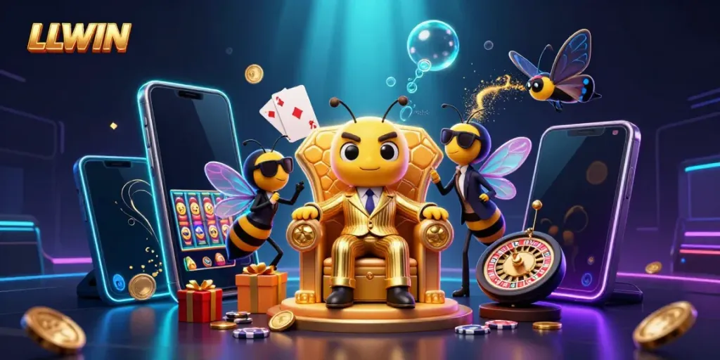 Experience thrilling gameplay with LLWIN's vibrant online casino featuring dynamic characters and lively slot games.
