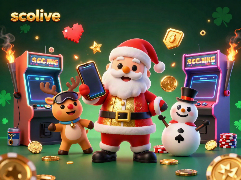 Socolive brings excitement as Santa and friends celebrate wins in a vibrant casino.