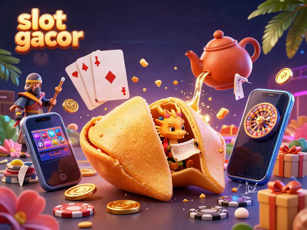 Engage with slot gacor excitement as a wise dragon reveals fortunes in a vibrant casino scene.