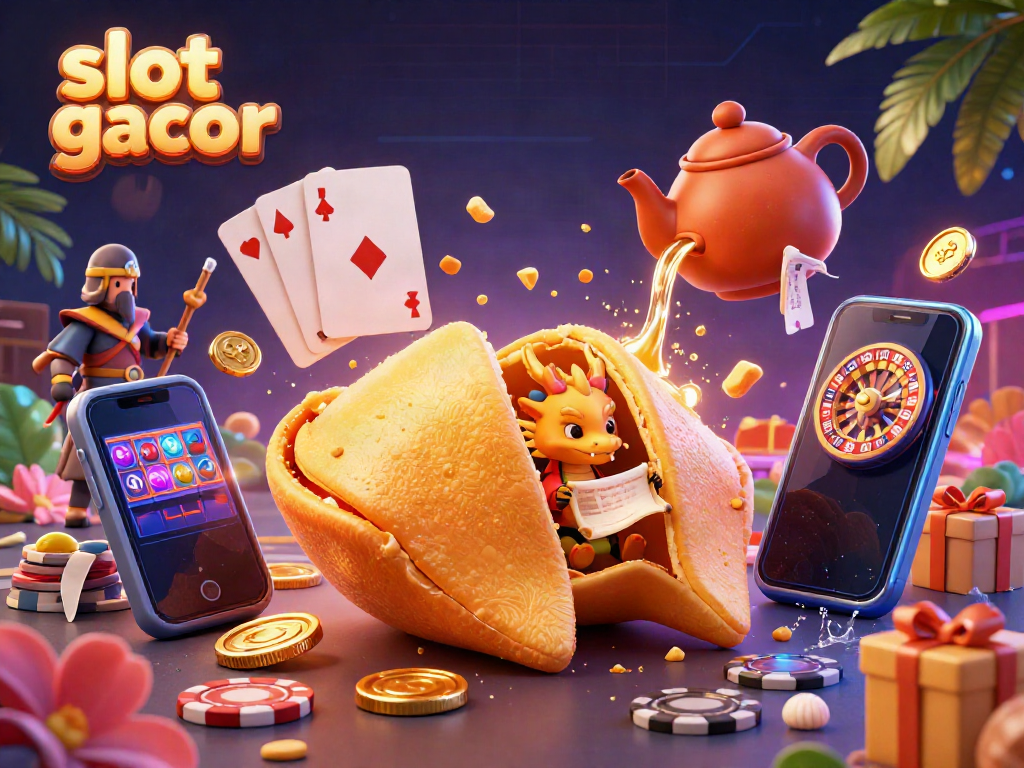 Engage with slot gacor excitement as a wise dragon reveals fortunes in a vibrant casino scene.
