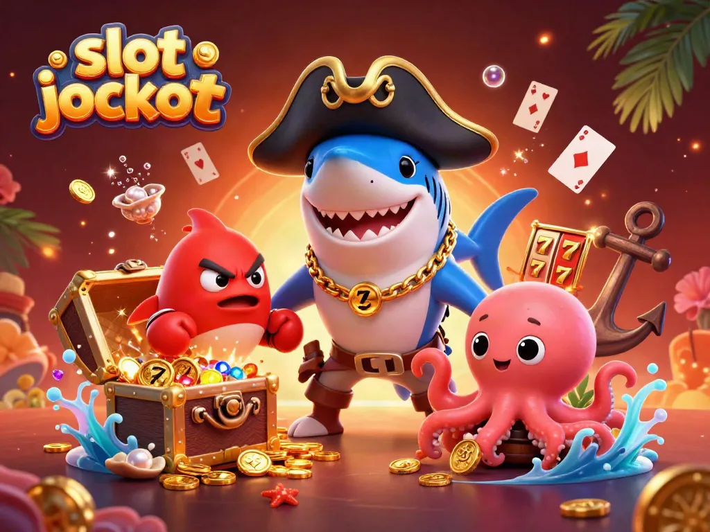 Experience the thrill of slot jackpot wins with vibrant casino-themed characters in action.