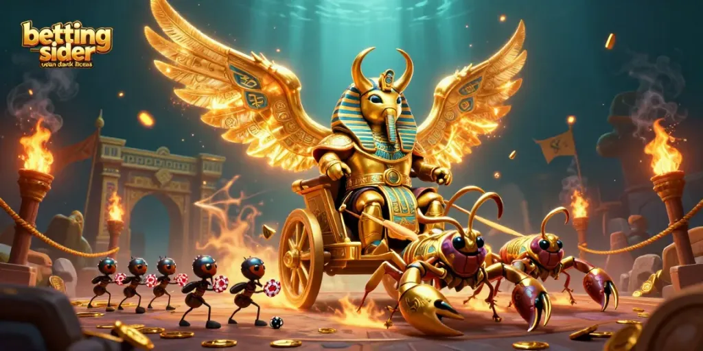 Engage with betting sider uden dansk licens in a vibrant casino-themed digital illustration featuring unique characters and elements.