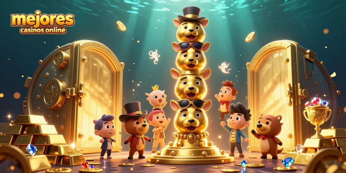 Juega en los mejores casinos online y descubre las sorpresas de un tótem dorado mágico.