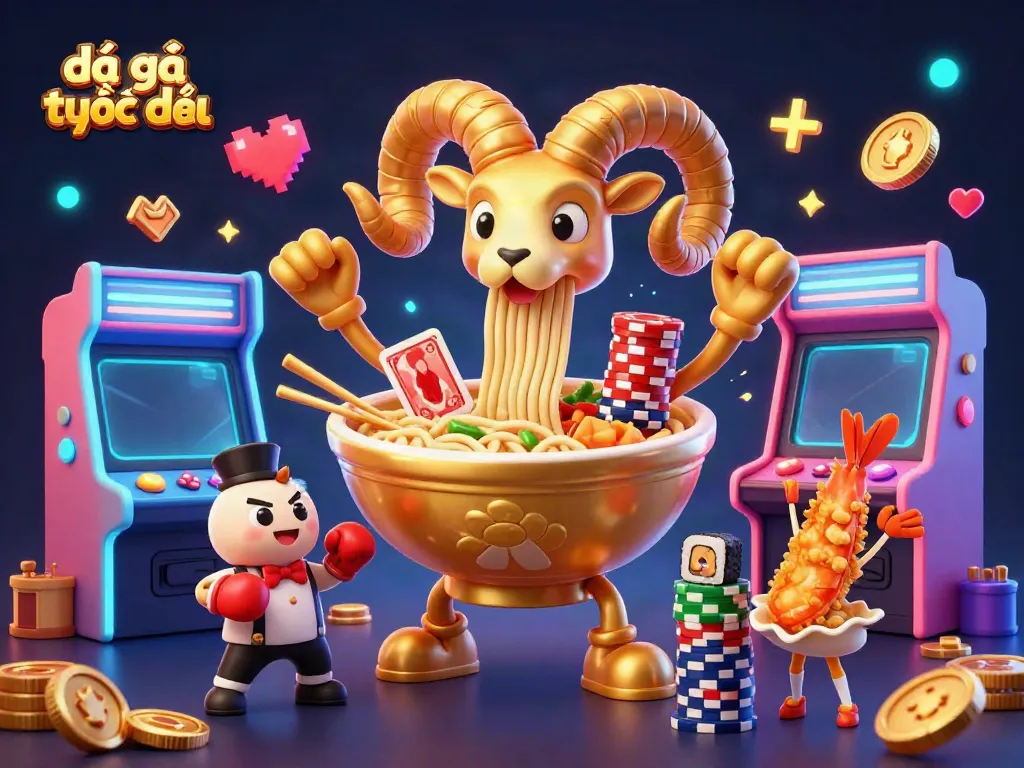 Experience đá gà trực tiếp in a vibrant 3D cartoon illustration showcasing gaming elements and characters.